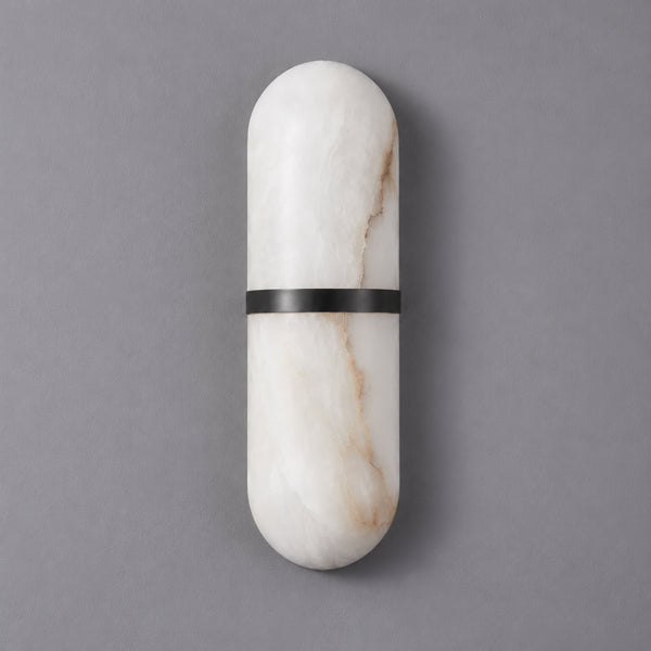 Varcelyn Alabaster Capsule Wall Lamp 15