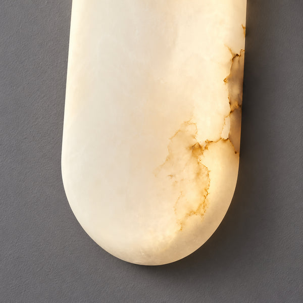 Varcelyn Alabaster Capsule Wall Lamp 16