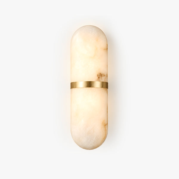 Varcelyn Alabaster Capsule Wall Lamp 8