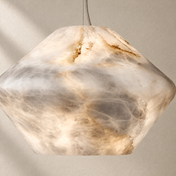 Vardune Alabaster Diamond Pendant Light 11