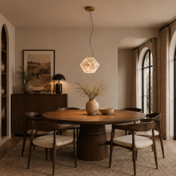 Vardune Alabaster Diamond Pendant Light 3
