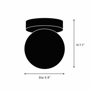 Vareno Globe Ceiling Light 8