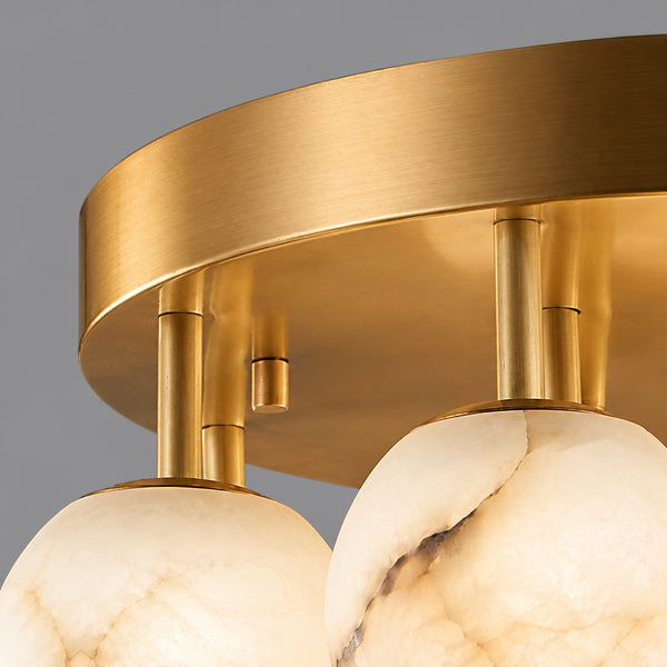 Velmora Alabaster Globe Ceiling Light 10
