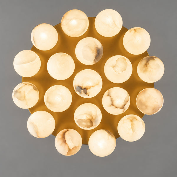 Velmora Alabaster Globe Ceiling Light 11