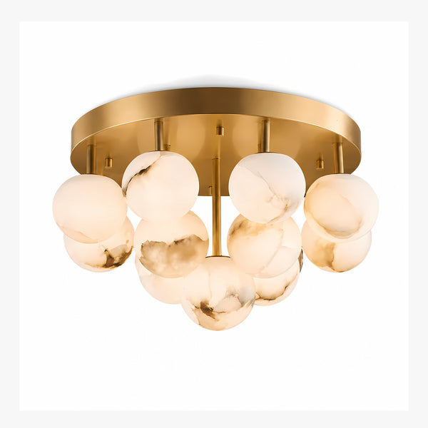 Velmora Alabaster Globe Ceiling Light 2