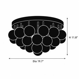 Velmora Alabaster Globe Ceiling Light 4