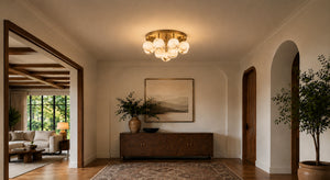 Velmora Alabaster Globe Ceiling Light 9