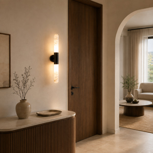 Velmora Alabaster Rod Wall Light 2