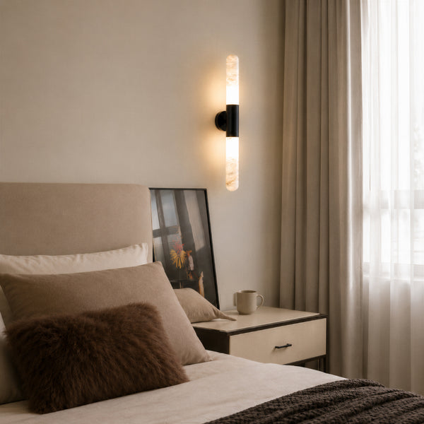 Velmora Alabaster Rod Wall Light 7