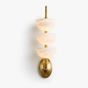 Velrune Alabaster Bowl Wall Light 1