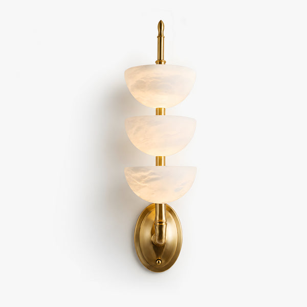 Velrune Alabaster Bowl Wall Light 1