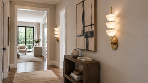 Velrune Alabaster Bowl Wall Light 10