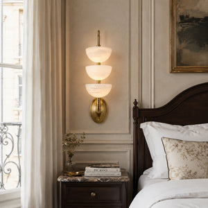 Velrune Alabaster Bowl Wall Light 4