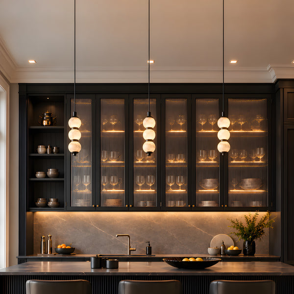 Veylorin Alabaster Globe Pendant Light 5