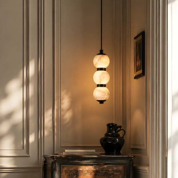 Veylorin Alabaster Globe Pendant Light 6