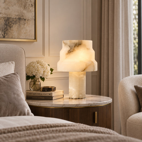 Vorelyne Alabaster Table Lamp 2