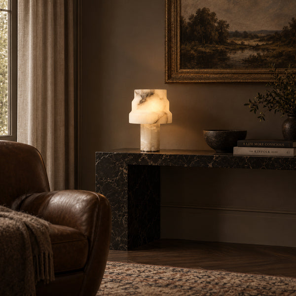Vorelyne Alabaster Table Lamp 4