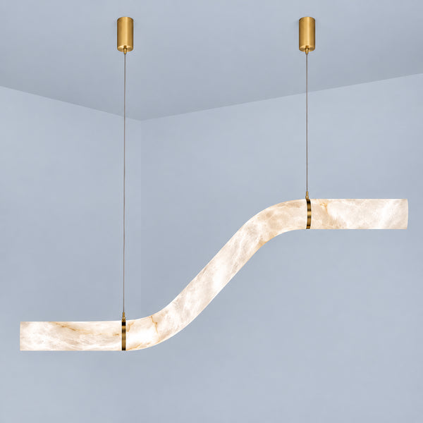 Yorvek Serpentine Alabaster Pendant Light 10
