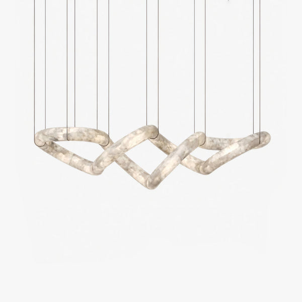 Zevorin Alabaster Loop Chandelier 10