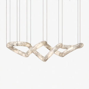 Zevorin Alabaster Loop Chandelier 7