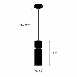 Zevric Alabaster Column Pendant Light 1