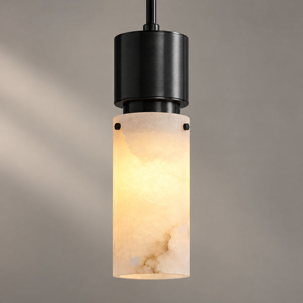 Zevric Alabaster Column Pendant Light 12