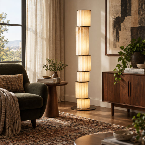 Zoravel Alabaster Floor Lamp 5